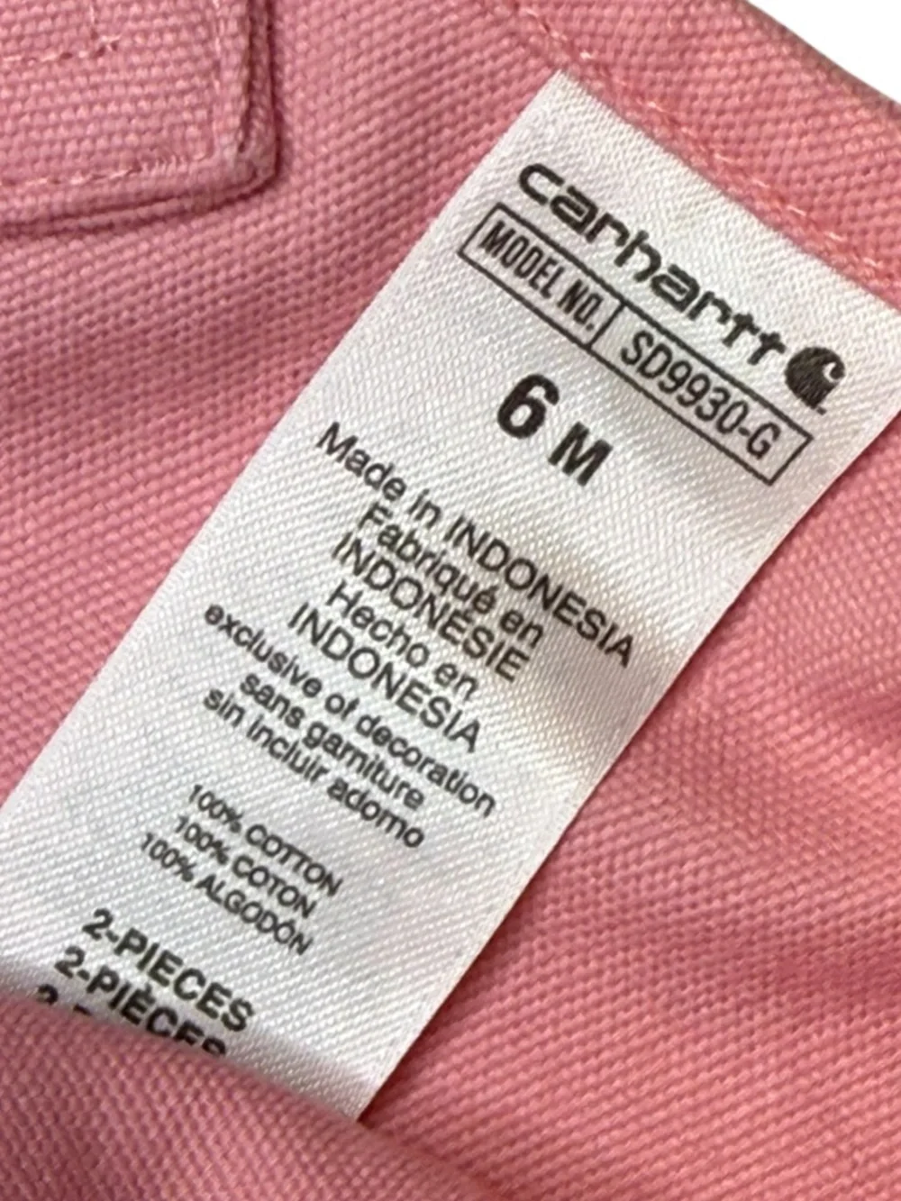 Carhartt Rose Pink White Polka Dots Ruffle Pocket Shortails